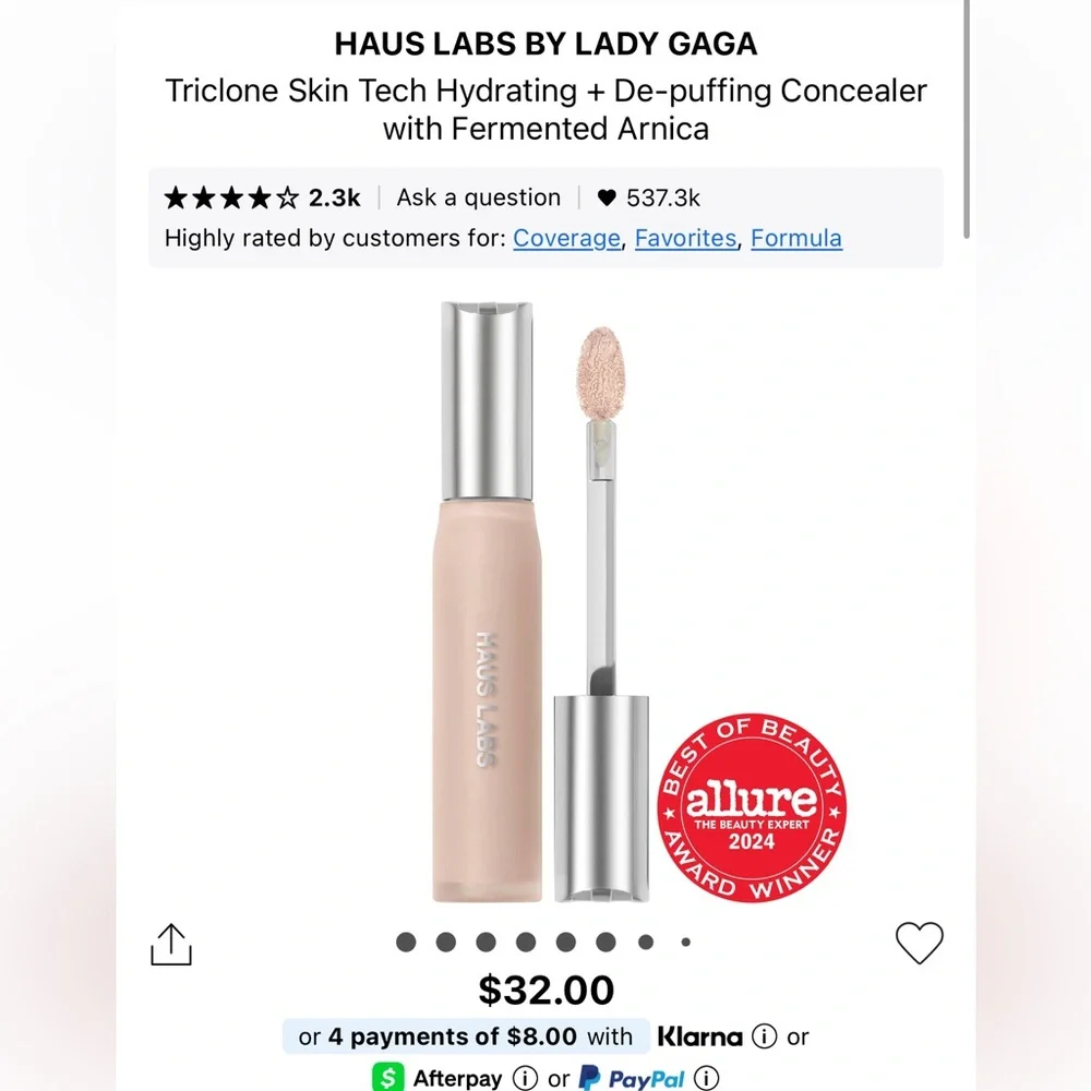 NIB Haus Labs Triclone Skin Tech Concealer  in Shade 04 Fair Neutral